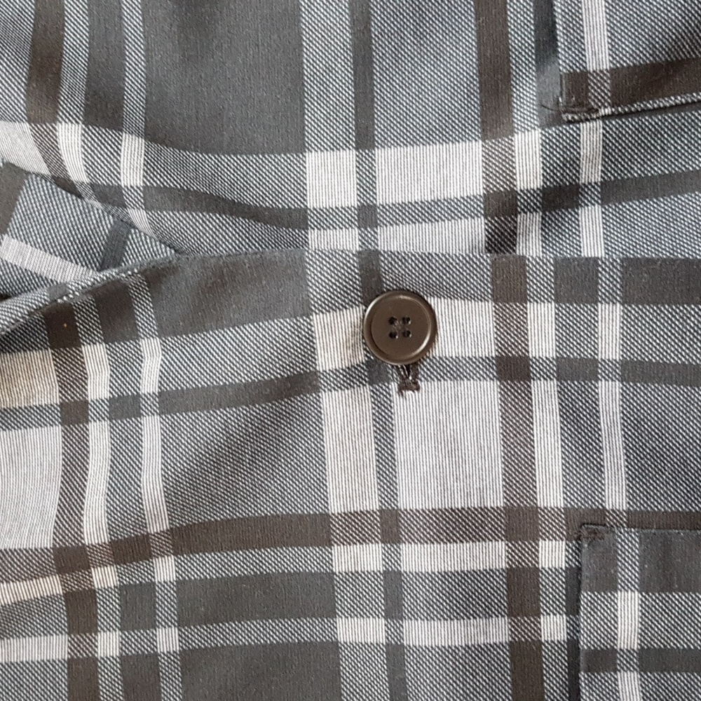 Le Château Longer Length Plaid Blue Blazer - Picture 4 of 7